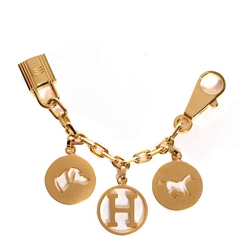 hermes gold breloque charm|Hermes Breloque Charm .